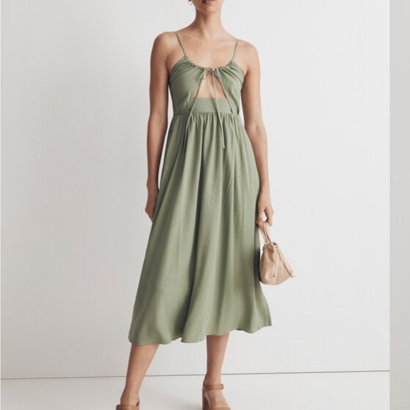 Madewell Dresses & Skirts - NWT Madewell Cut-Out Cami Midi Dress Size 2